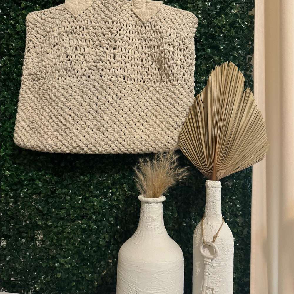 Boho macrame purse